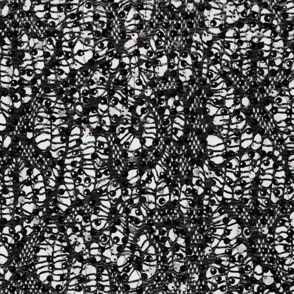 Wholesale black lace fabric discount